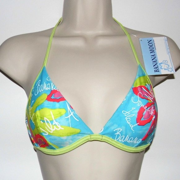 BANANA MOON Bikini Swim TOP sz Small - Picture 1 of 5